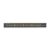 SWITCH ZYXEL GS-1920-48HPV2 44P LAN GIGABIT PoE (375W)+4P DUAL GIGABIT+2P SFP, IPv6,VLAN, Rack 19, FREE Nebula Basic Cloud Manag
