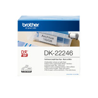 NASTRO BROTHER DK-22246 ADESIVO Nero/Bianco 103.6mm x 30.48m