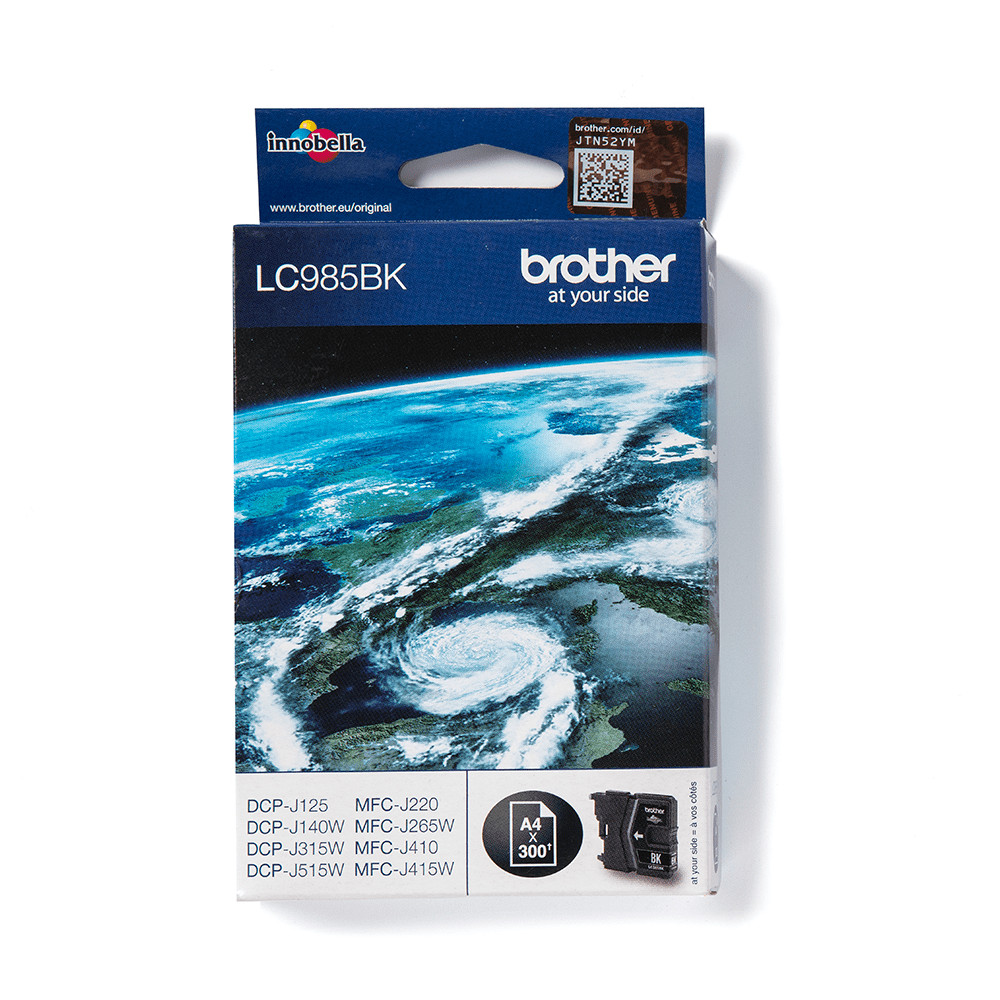 ORIGINAL Brother Cartuccia d'inchiostro nero LC985BK LC-985 ~300 Seiten