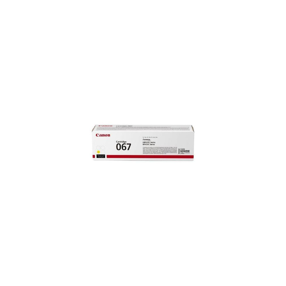 TONER CANON 067 Y Giallo 1.250PP x LBP631CW LBP633CdW MF657CDW MF655CDW MF651CW