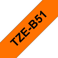 NASTRO BROTHER TZEB51 Nero su Arancione 24mm