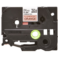 NASTRO BROTHER TZEB51 Nero su Arancione 24mm