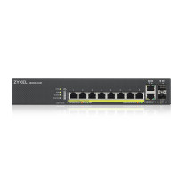 SWITCH ZYXEL GS2220-10HP-EU0101F 8P Gigabit POE (fino a 180W)+2P (RJ-45/SFP) , IPv6, VLAN, Desktop/Rack Managed Layer 3 Lite