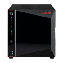 ASUSTOR NAS TOWER 4 Bay + 4xM.2 NVMe , Intel Celeron N5105 Quad-Core, 4GB RAM (max 16GB), 2x2.5 GbE, 3xUSB 3.2 Gen-2 .. AS5404T