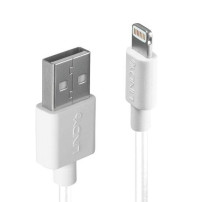 CAVO LINDY USB A TO LIGHTNING C89, M/M, 1MT, (TIPO APPLE), BIANCO, 31326