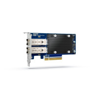 QNAP Dual-port SFP+ 10GbE network expansion card; low-profile form factor; PCIe Gen3 x8 - QXG-10G2SF-X710