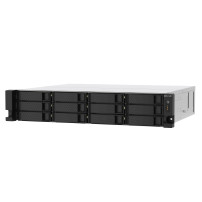 NAS RACK 2U QNAP TS-1273AU-RP-8G 12HD 3,5"/2,5" NOHDD 2P 2.5 GBE 2USB-C 2USB-A 8GB DDR4 4C AMD Ryzen V1000 V1500B 2x300w