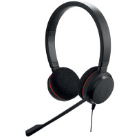 Cuffia professionale Jabra EVOLVE 20 MS Duo USB, Canc. rumore,tasto "Mute",certif. Microsoft - GRANZIA CASCO 2 ANNI