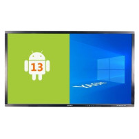 MONITOR INTERATTIVO TOUCH YASHI 75" LY7513 LCD 4K TYPE-C 4GB RAM 32GB STORAGE ANDROID 13, staffa a muro inclusa