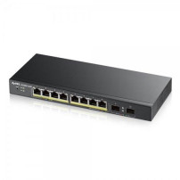 SWITCH ZYXEL GS-1900-8HP v3 8P GIGABIT PoE(erogazionePoE fino a 70W)Supporto IPv6, VLAN-Design senza ventole,WEB MANAGED Desktop
