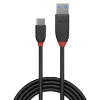 CAVO LINDY USB 3.1 TO USB-C, M/M, 1MT, "Black Line", NERO, 36916