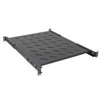 RIPIANO LINK PER ARMADIO RACK 19" ALLUNGABILE 550mm CON 4 AGGANCI NERO per armadi profondi 800mm LKRIP550AN