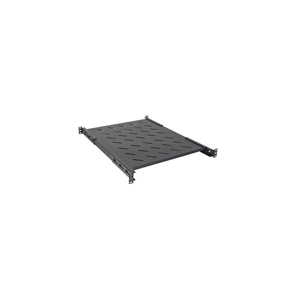 RIPIANO LINK PER ARMADIO RACK 19" ALLUNGABILE 550mm CON 4 AGGANCI NERO per armadi profondi 800mm LKRIP550AN