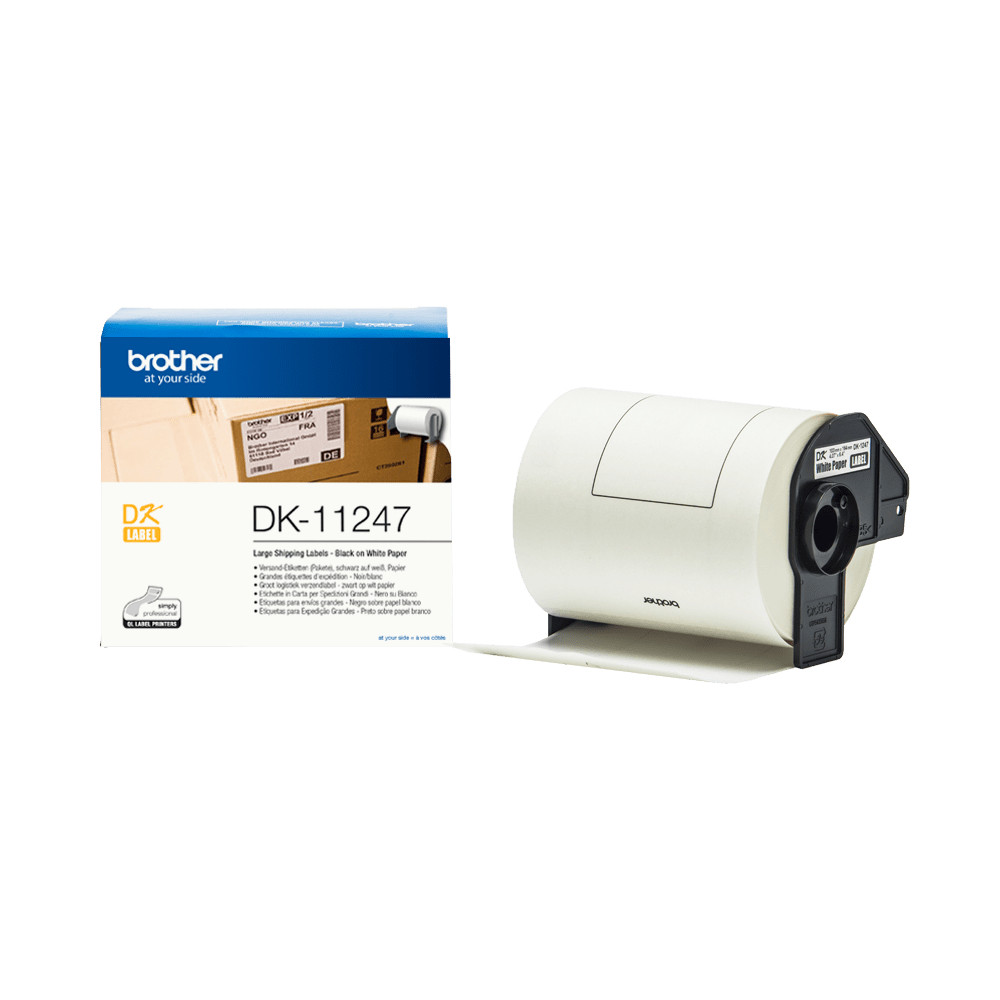 ETICHETTE BROTHER DK-11247 CONF. 180PZ ADESIVE 103.6x164.3mm X QL-1050 QL-1060N QL-1100 QL-1110NWB