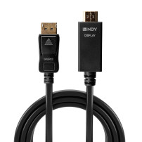 CAVO LINDY DP TO HDMI, M/M, 1MT, CONNETTORI DORATI, NERO, 36921