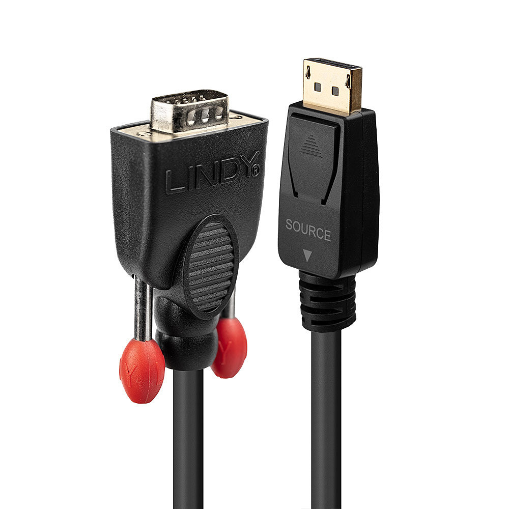 CAVO ADATTATORE LINDY DISPLAPORT- VGA M/M 50cm 41940