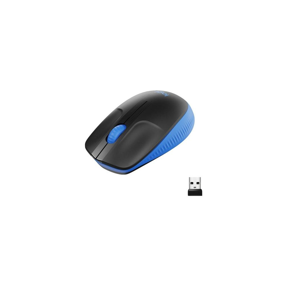 MOUSE LOGITECH "Wireless Mouse M190 " USB 1000 dpi 3 PULSANTI BLU 910-005907