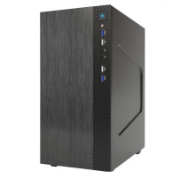 CASE ITEK MICRO ATX "SMALLCOM-B" MINI TOWER 2*USB2, 2*USB3, No Alim. Brushed - ITOCSCB122