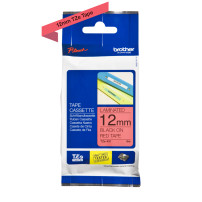 NASTRO BROTHER TZE431 Laminato da 12 mm (8 m) Nero/Rosso
