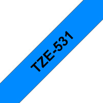NASTRO BROTHER TZE531 Laminato da 12 mm (8 m) Nero/Blu