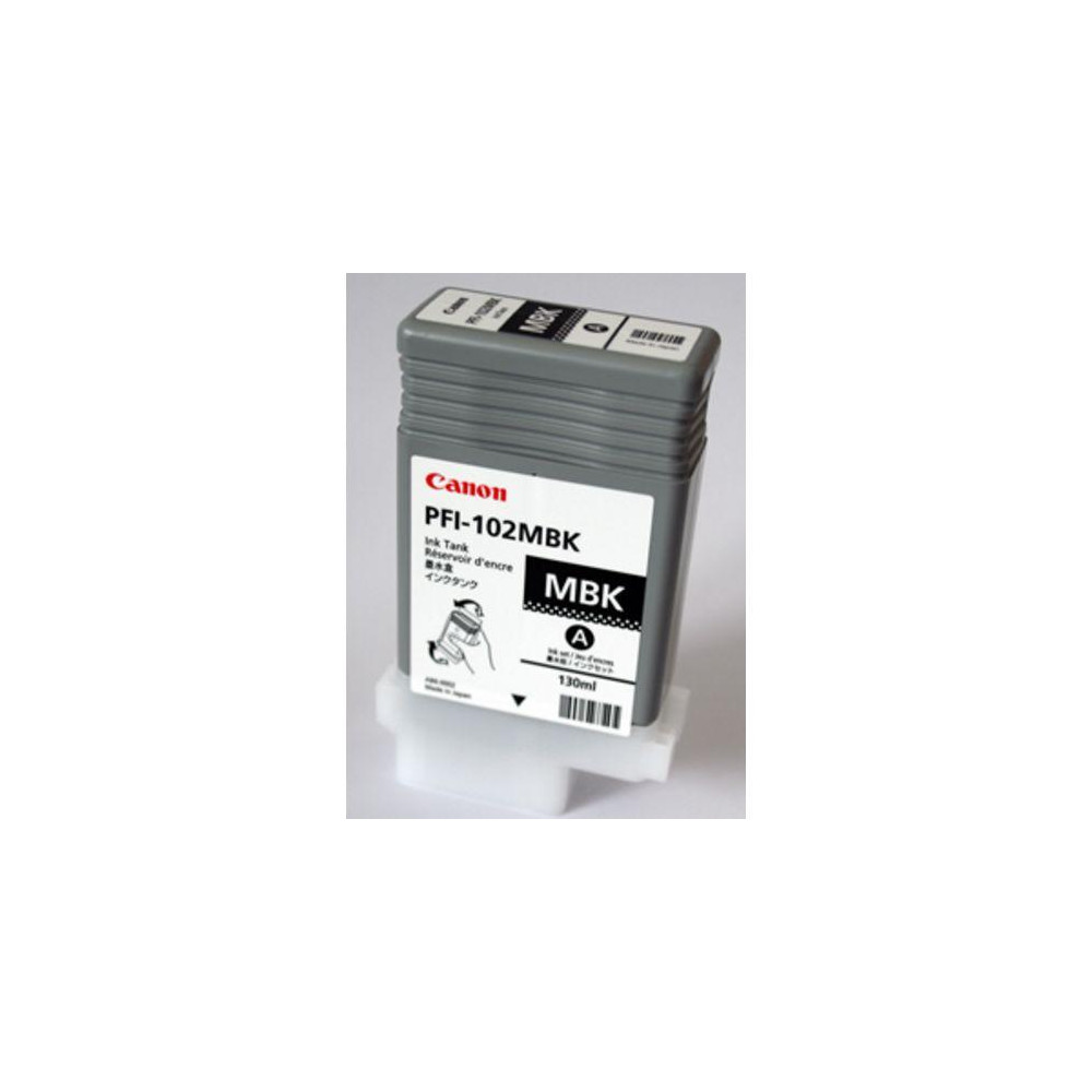 CANON SERBATOIO INCH. NERO MATT PFI-102MBK SINGOLO (130ml) 0894B001 x iPF 610/710/720/605/510