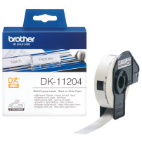 ETICHETTE BROTHER DK-11204 CONF.400PZ ADESIVE 17x54mm X QL-500 QL-550 QL-560 QL-570 QL-700 QL-710W QL-800 QL-810W