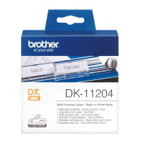 ETICHETTE BROTHER DK-11204 CONF.400PZ ADESIVE 17x54mm X QL-500 QL-550 QL-560 QL-570 QL-700 QL-710W QL-800 QL-810W