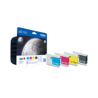 BROTHER LC-1000VALBP KIT INK C,Y,M,BK