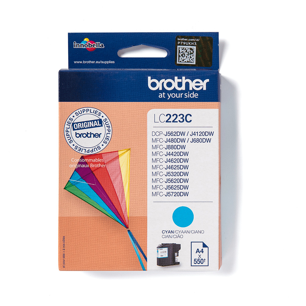 ORIGINAL Brother Cartuccia d'inchiostro ciano LC223C LC-223 ~550 Seiten 5,9ml