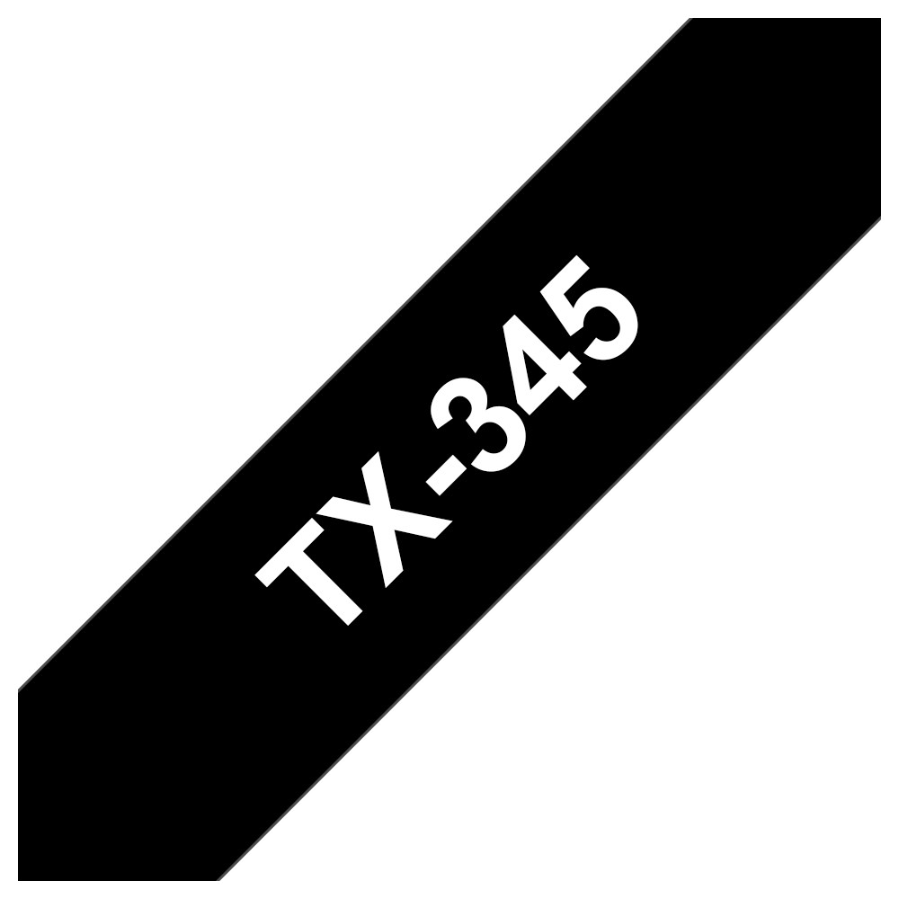 BROTHER TX345 NASTRO TX BIANCO / NERO ** BROTHER TX345 NASTRO TX BIANCO / NERO **