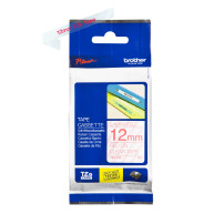 BROTHER TZE132 NASTRO TZ ROSSO / TRASP