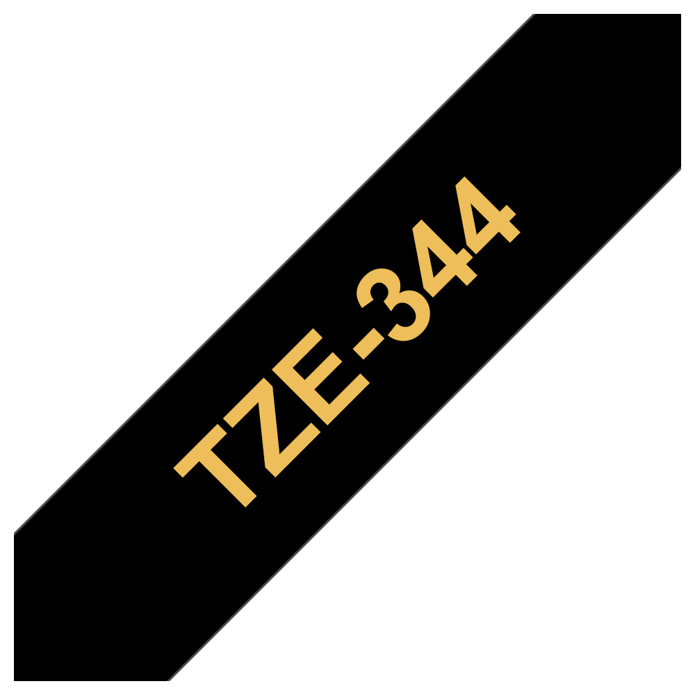 BROTHER TZE344 NASTRO TZ ORO / NERO BROTHER TZE344 NASTRO TZ ORO / NERO