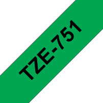 BROTHER TZE751 NASTRO TZ NERO / VERDE