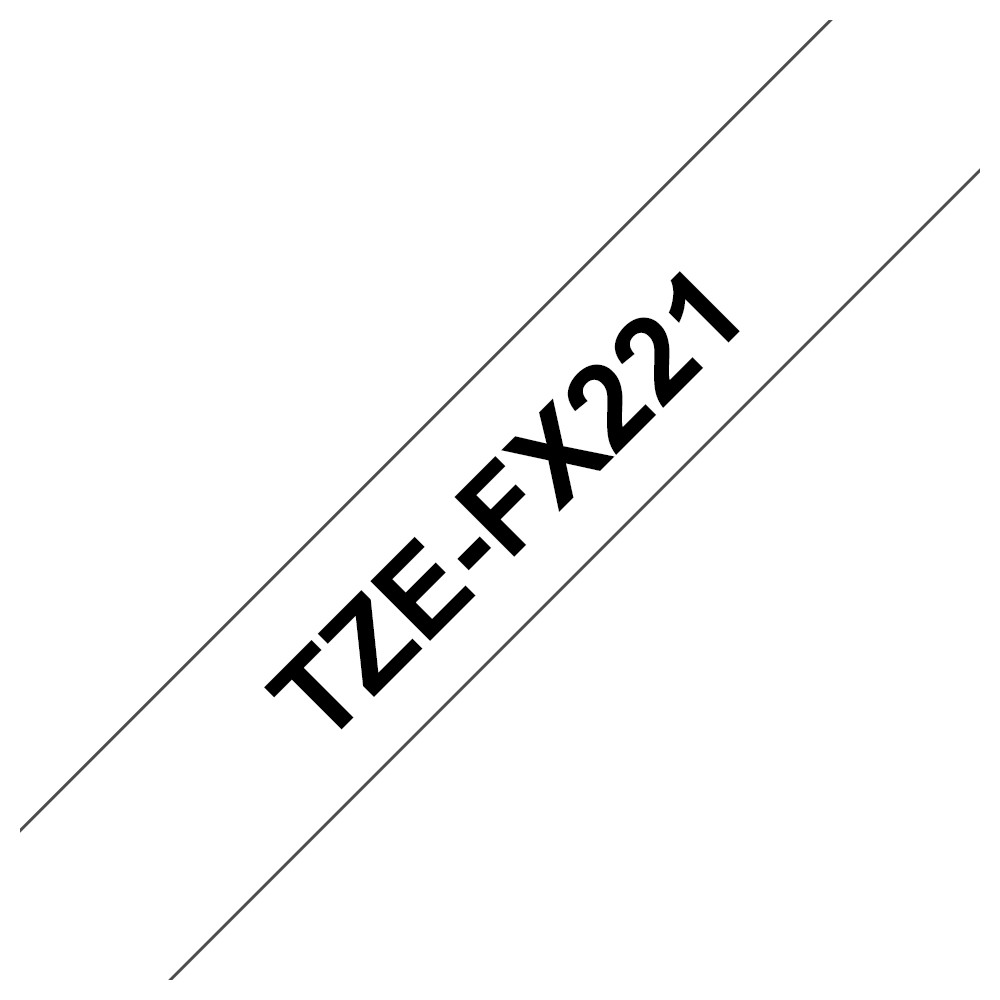 BROTHER TZEFX221 NASTRO TZ NERO / BIANCO BROTHER TZEFX221 NASTRO TZ NERO / BIANCO
