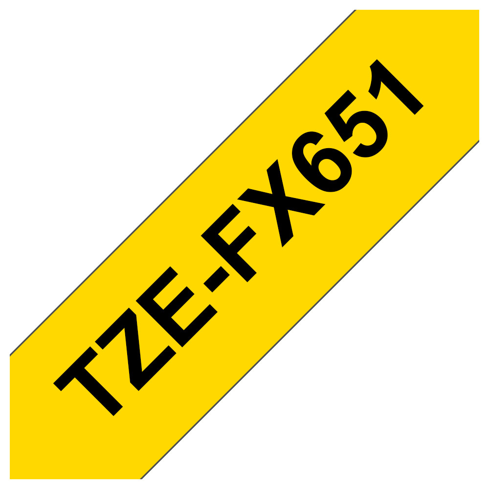 BROTHER TZEFX651 NASTRO TZ NERO / GIALLO BROTHER TZEFX651 NASTRO TZ NERO / GIALLO