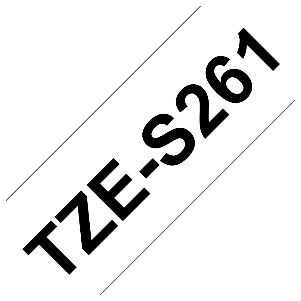 BROTHER TZES261 NASTRO TZ NERO / BIANCO BROTHER TZES261 NASTRO TZ NERO / BIANCO