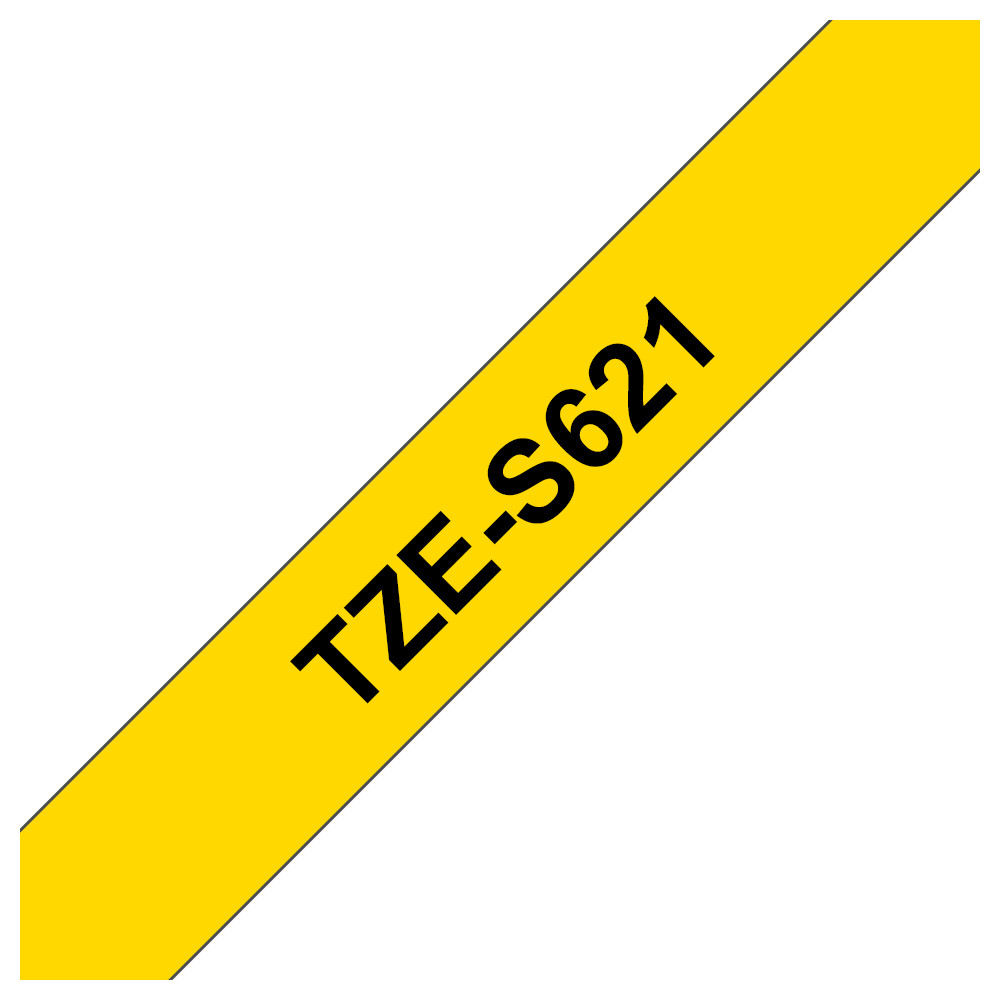 BROTHER TZES621 NASTRO TZ NERO / GIALLO# BROTHER TZES621 NASTRO TZ NERO / GIALLO#