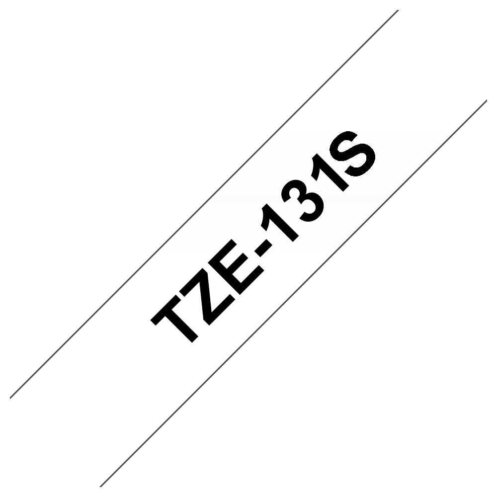 BROTHER TZE131S LAMINATO BK TRASPARENTE BROTHER TZE131S LAMINATO BK TRASPARENTE