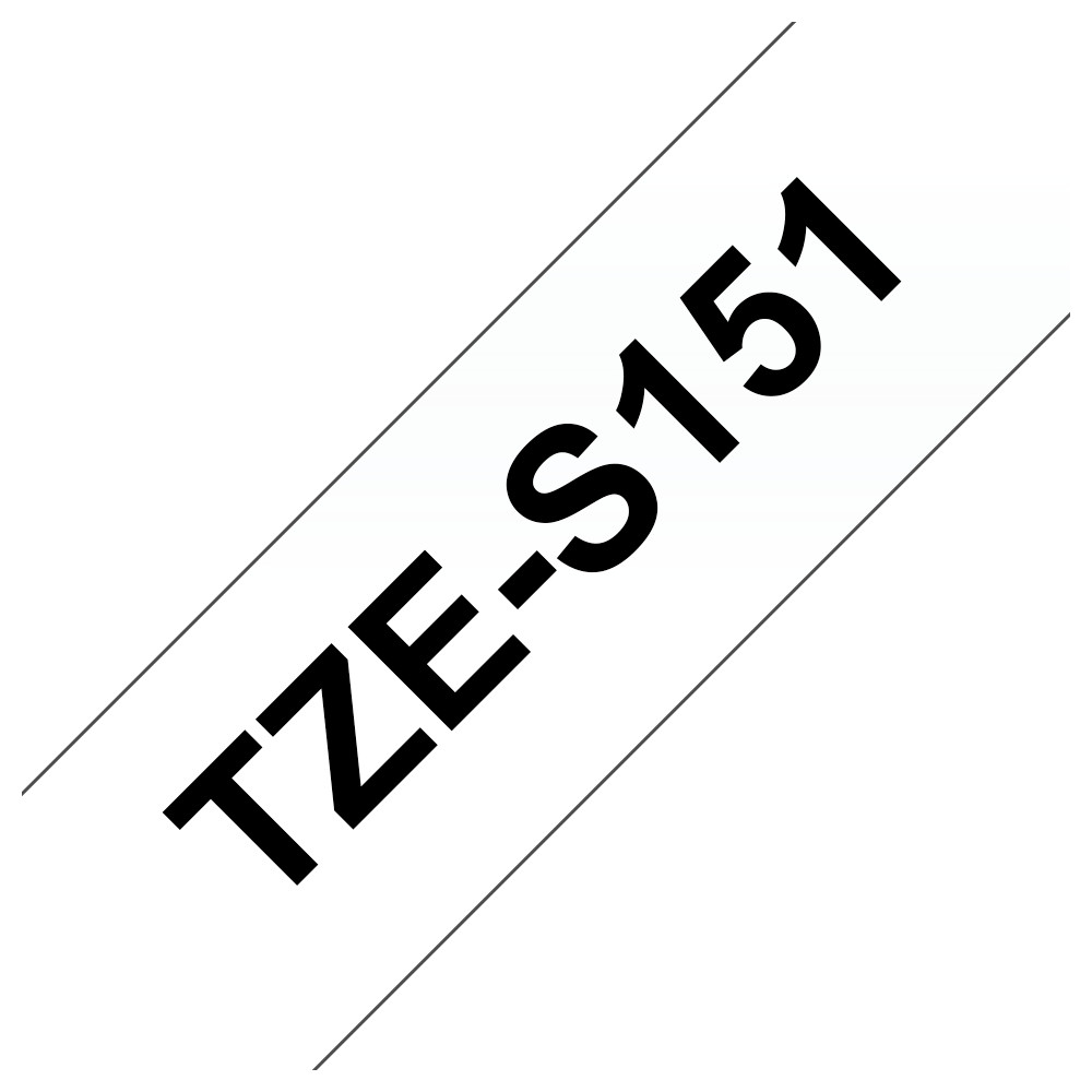 BROTHER TZES151 LAMINATO BK TRASPARENTE BROTHER TZES151 LAMINATO BK TRASPARENTE