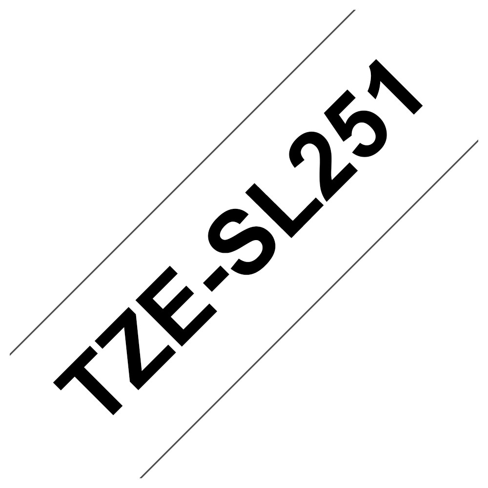 BROTHER TZESL251 LAMINATO NERO / BIANCO