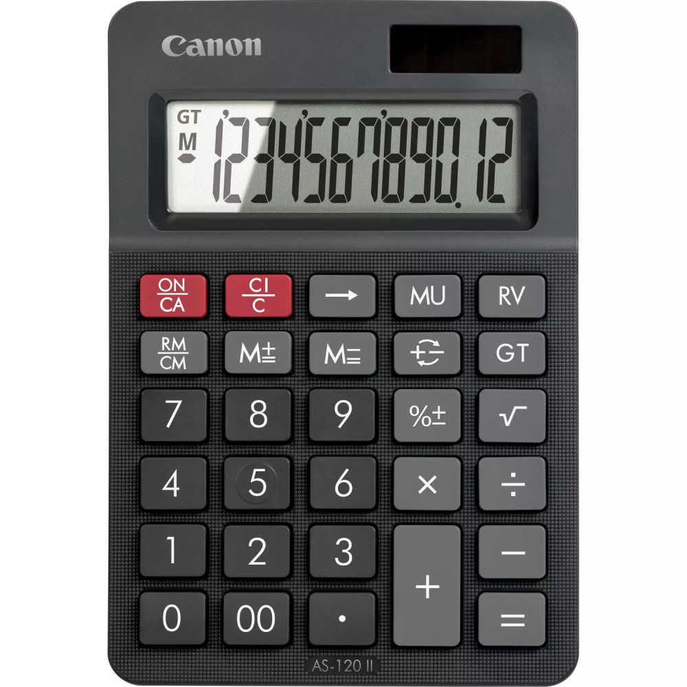 CALCOLATRICE CANON AS-120II EMEA HB ECOLOGICA 12 CIFRE DISPLAY LCD 75,4 x 23,8 mm 4722C002