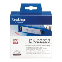 NASTRO BROTHER DK-22223 ADESIVO Nero/Bianco 50mm x 30.48m X QL-500 QL-550 QL-1050 QL-1050N QL-570 QL-700 QL-710W QL-800 QL-810W