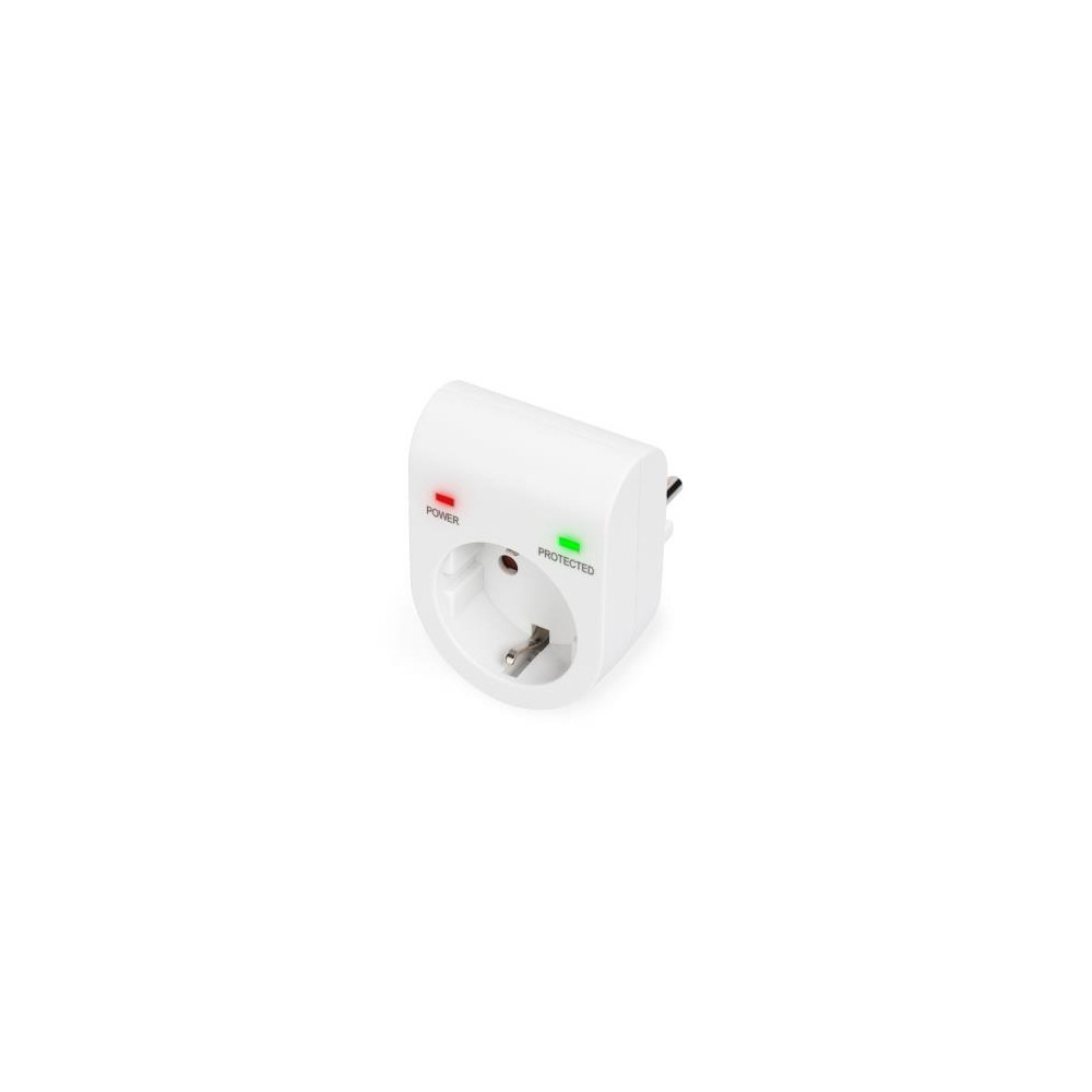 ADATTATORE DIGITUS PRESA TEDESCA BIPOLARE(SCHUKO) CON PROTEZIONE CONTRO GLI SBALZI APPROVATA TÜV-GS,CE-LVD, DN95400