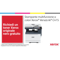 Xerox Multifunzione VersaLink C415V_DN A4 40ppm b/n e colore 1x250 + Bypass fg singolo DADF Single Pass F/R FAX LAN USB