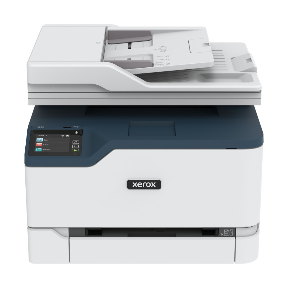 Xerox Multifunzione C235V_DNI A4 22ppm b/n e colore 1x250 + Bypass fg singolo ADF FAX F/R LAN USB