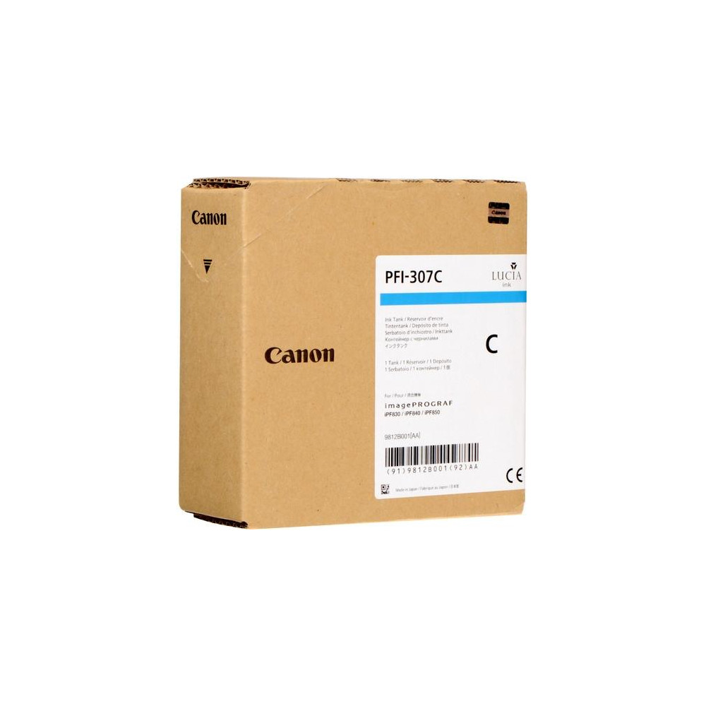 SERBATOIO INCH. PFI-307C Cyan (330ml) x iPF 830 840 850 9812B001