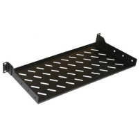 RIPIANO PER ARMADIO 19" 1 UNITA' PROFONDITA' 200 MM. (UNIVERSALE) 2 ATTACCHI (FRONTALI) COLORE NERO LKRIP200N