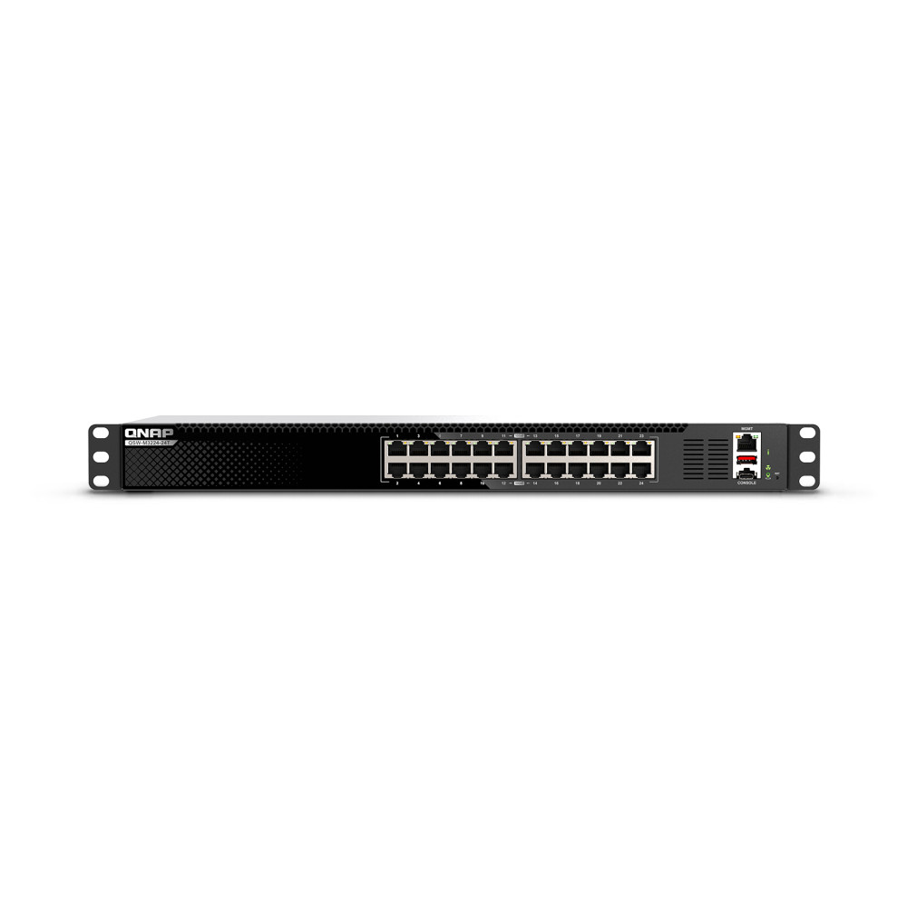 QNAP QSW-M3224-24T Management Switch, 24 port of 10gbE RJ45, rackmount design - QSW-M3224-24T