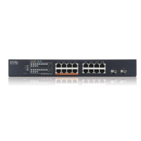 XMG1915-18EP - NebulaFlex Switch Web Managed 16 porte 2.5 Mgigabit (8 porte PoE erogazione PoE fino a 180W) + 2 porte 10GbE SFP+