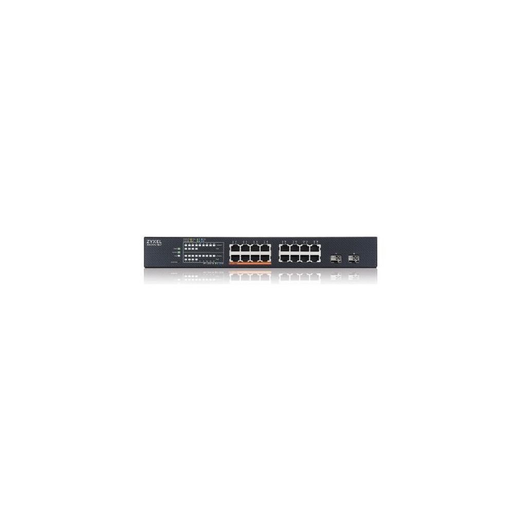 XMG1915-18EP - NebulaFlex Switch Web Managed 16 porte 2.5 Mgigabit (8 porte PoE erogazione PoE fino a 180W) + 2 porte 10GbE SFP+